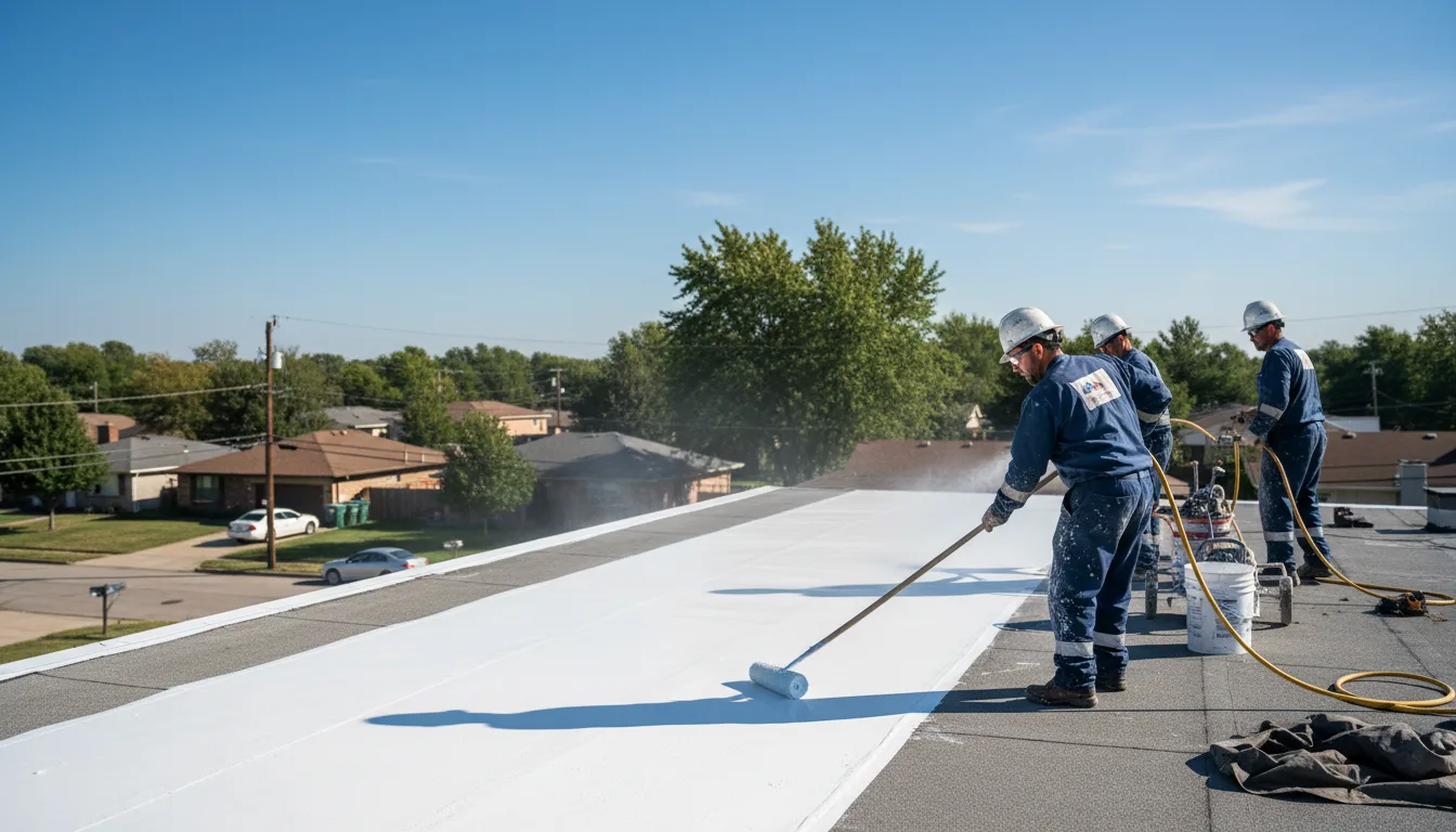 Commercial roof coating in Stevenson Ranch, CA near me
